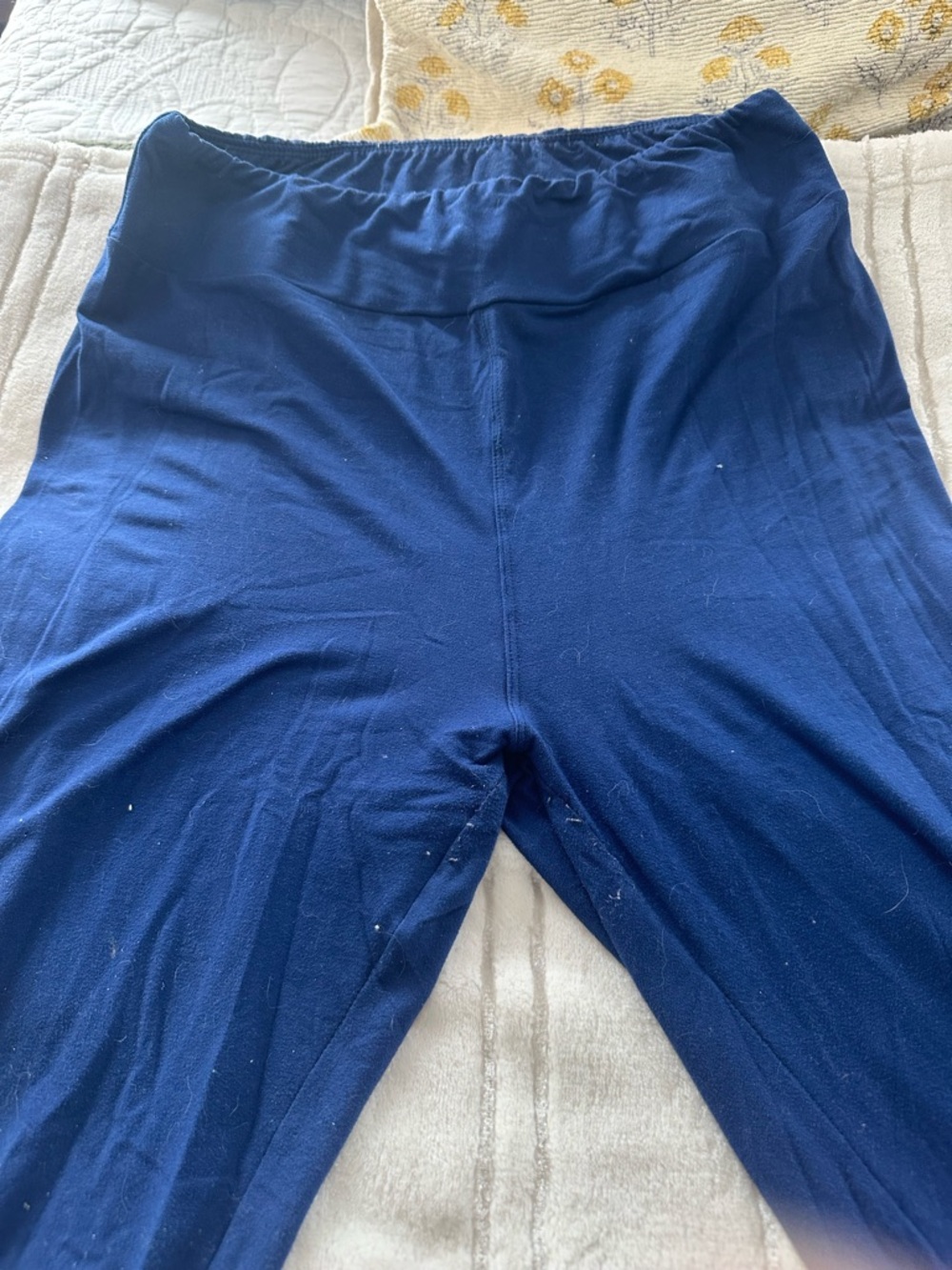 LuLaRoe Tall & Curvy Blue Leggings
